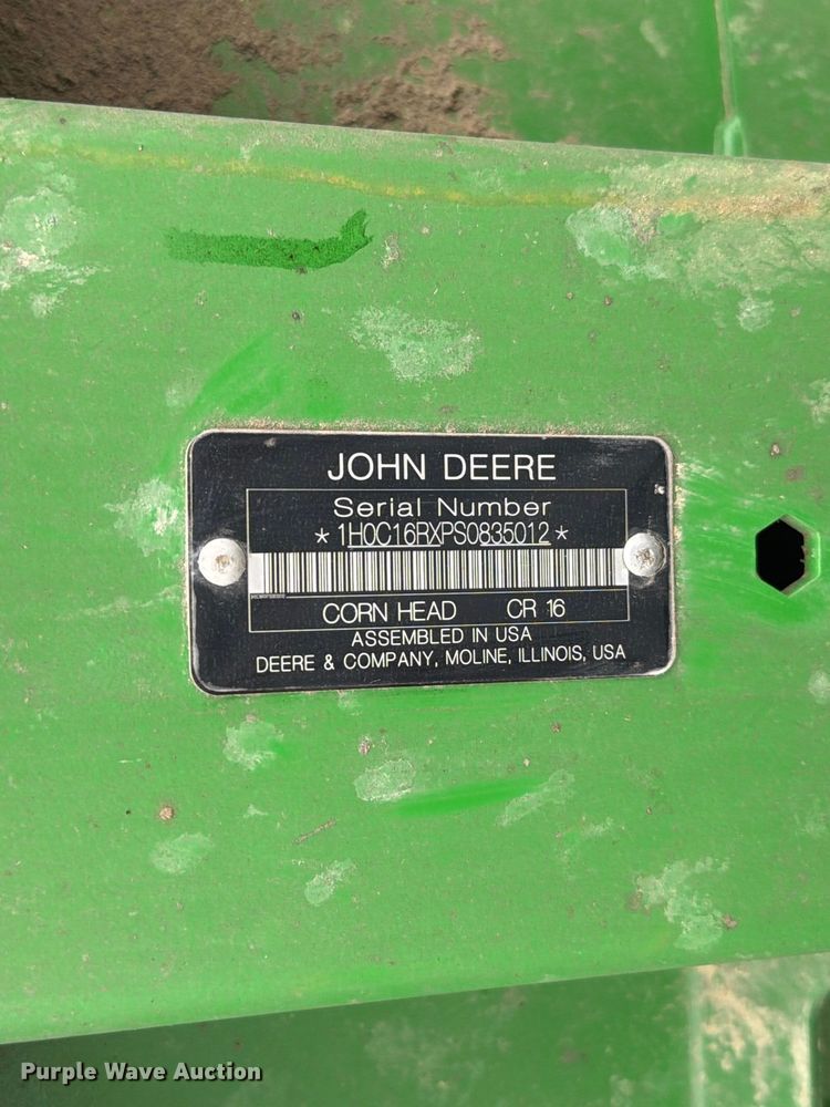 image for item YA5665 2025 John Deere CR 16 StalkMaster corn head