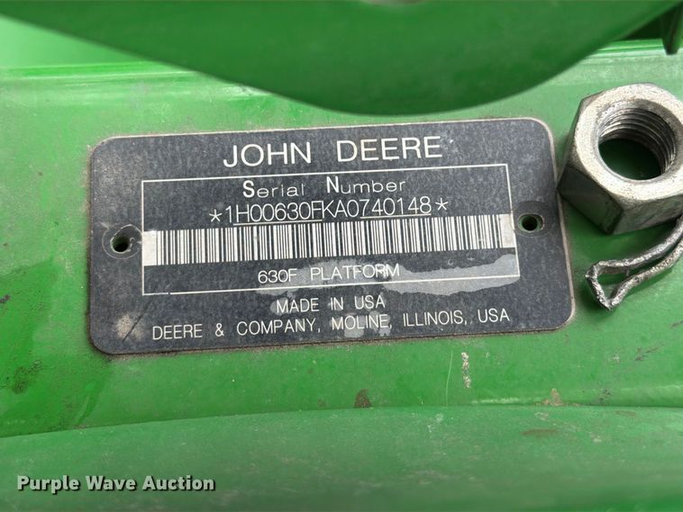 image for item YA5722 2010 John Deere 630F HydraFlex flex draper head