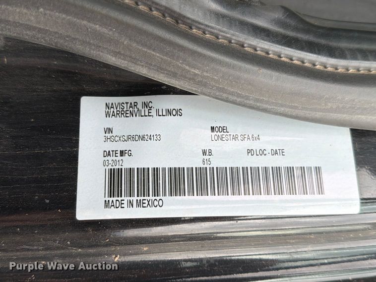image for item EA0534 2013 International Lonestar semi truck