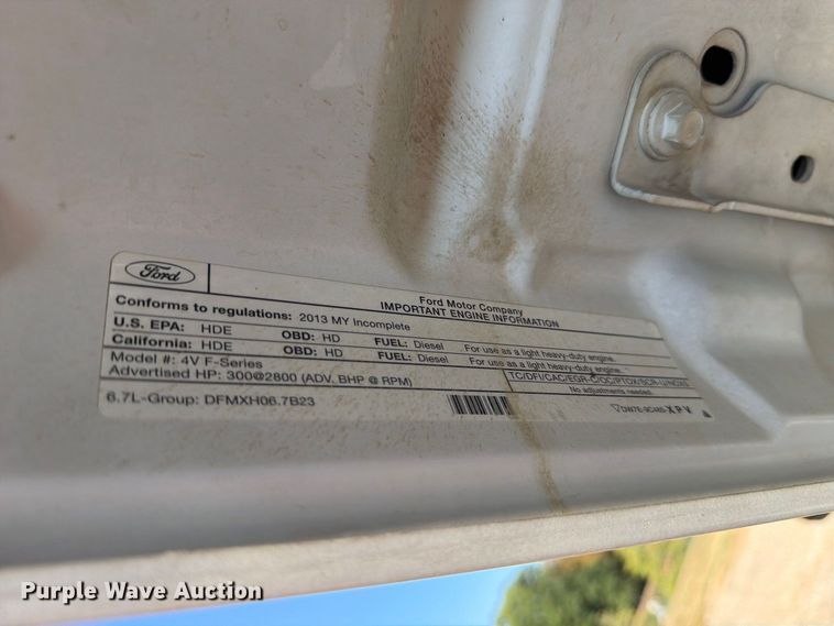 image for item EA7365 2013 Ford F550 Super Duty utility / service truck