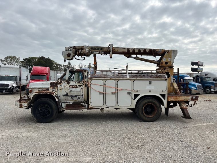 image for item ER3419 1988 GMC C7 digger derrick truck
