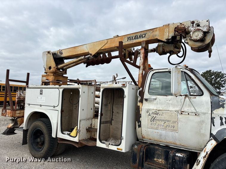 image for item ER3419 1988 GMC C7 digger derrick truck