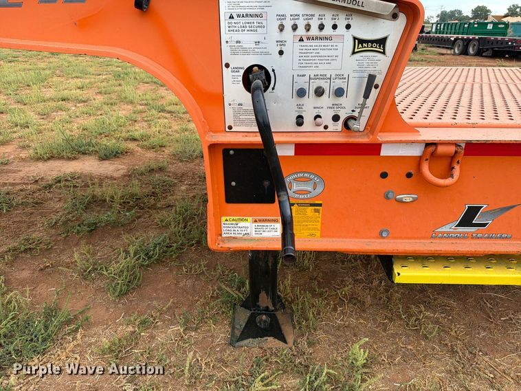 image for item EW8966 2020 Landoll 930E drop deck hydraulic tail equipment trailer