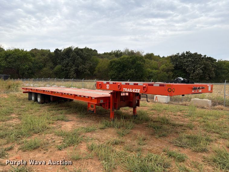 image for item EW8967 2022 Trail-Eze TE401 drop tilt deck equipment trailer