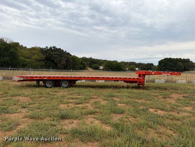image for item EW8967 2022 Trail-Eze TE401 drop tilt deck equipment trailer