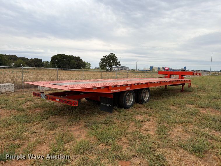 image for item EW8967 2022 Trail-Eze TE401 drop tilt deck equipment trailer