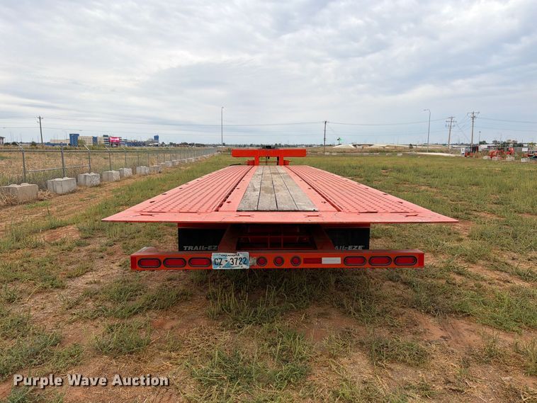 image for item EW8967 2022 Trail-Eze TE401 drop tilt deck equipment trailer