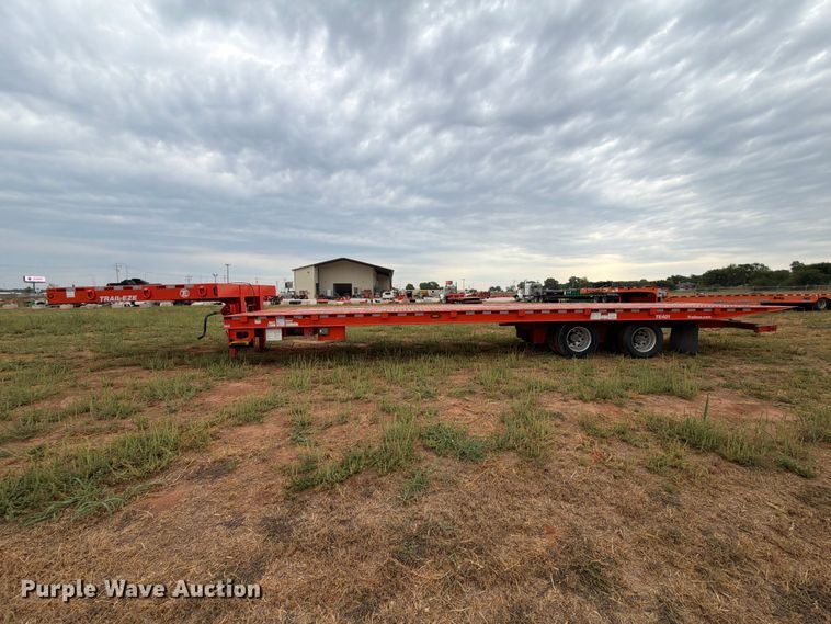 image for item EW8967 2022 Trail-Eze TE401 drop tilt deck equipment trailer
