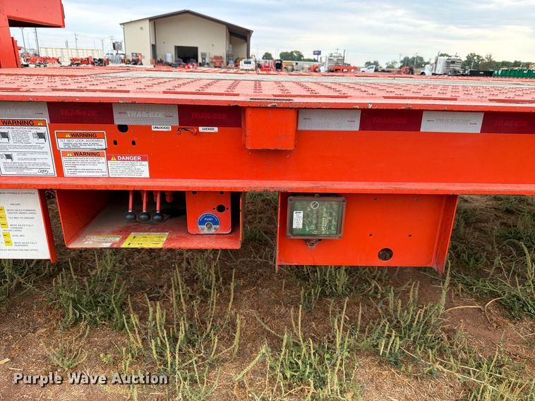 image for item EW8967 2022 Trail-Eze TE401 drop tilt deck equipment trailer