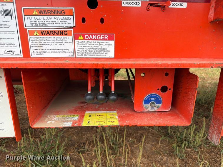 image for item EW8967 2022 Trail-Eze TE401 drop tilt deck equipment trailer