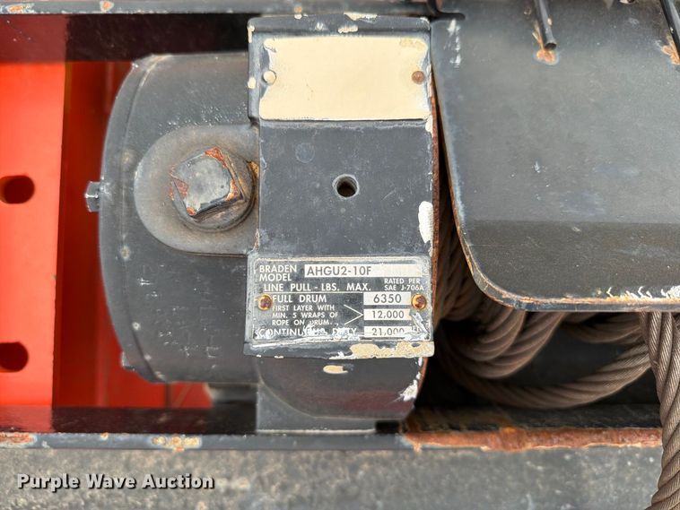 image for item EW8967 2022 Trail-Eze TE401 drop tilt deck equipment trailer