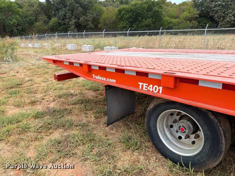 image for item EW8967 2022 Trail-Eze TE401 drop tilt deck equipment trailer