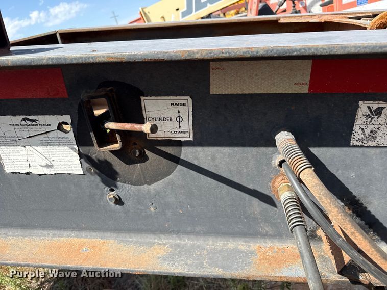 image for item FB6905 1995 Witzco Challenger lowboy equipment trailer