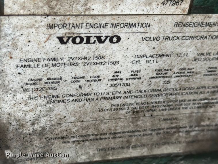 image for item FG3020 2003 Volvo VHD fuel truck