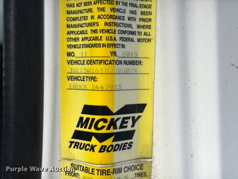 image for item FG3024 2016 Isuzu NRR box truck