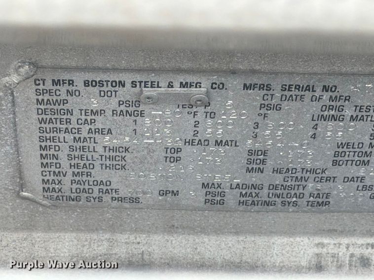 image for item FG3025 2012 Mack Granite fuel truck