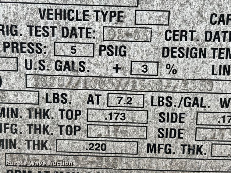 image for item FK2159 2007 Polar Tank fuel trailer