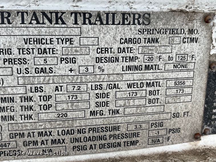 image for item FK2159 2007 Polar Tank fuel trailer