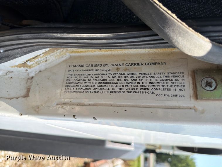 image for item FK4103 2014 Crane Carrier Co. Low Entry refuse truck