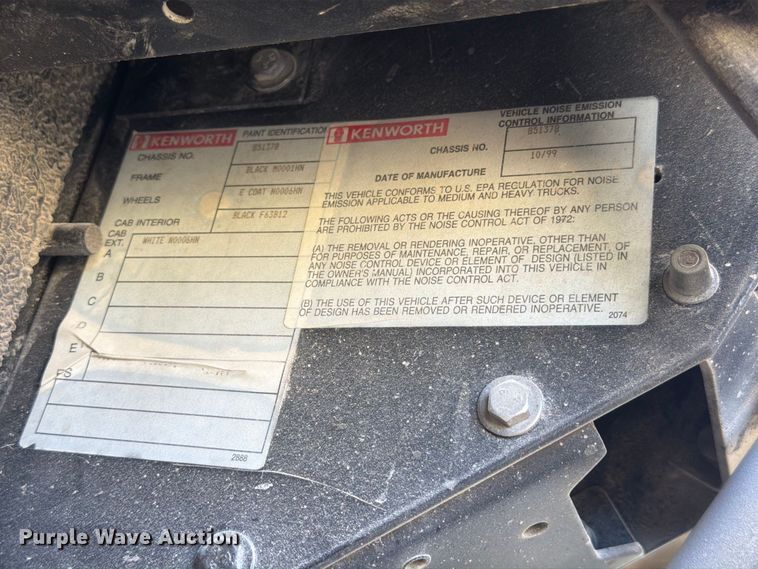 image for item FM7695 2000 Kenworth T800 dump truck