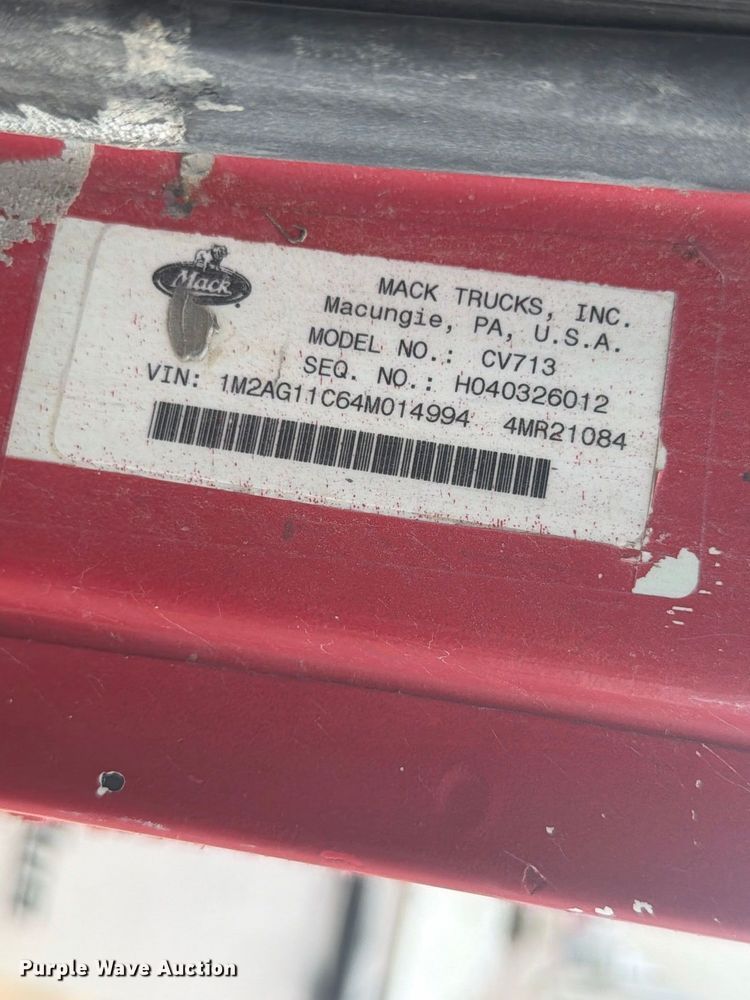 image for item FM7697 2004 Mack CV ready mix truck