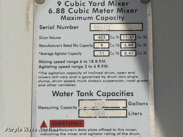 image for item FM7701 2001 International 5600i ready mix truck