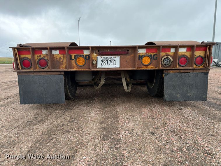 image for item FP3108 1994 Load King drop deck equipment trailer
