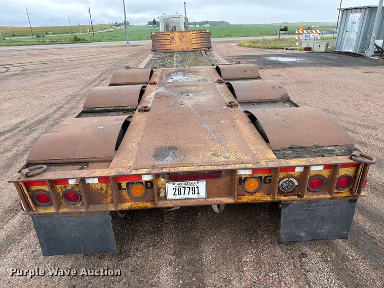 image for item FP3108 1994 Load King drop deck equipment trailer