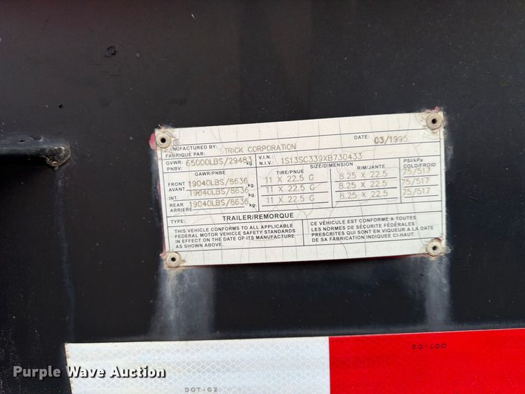image for item FU4735 1999 Strick Corporation  container trailer