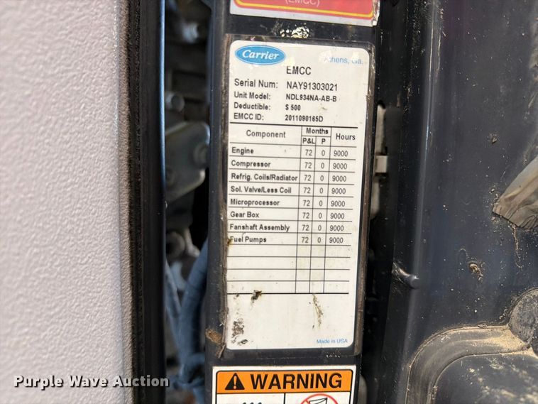 image for item FU4742 Carrier X2100 reefer unit