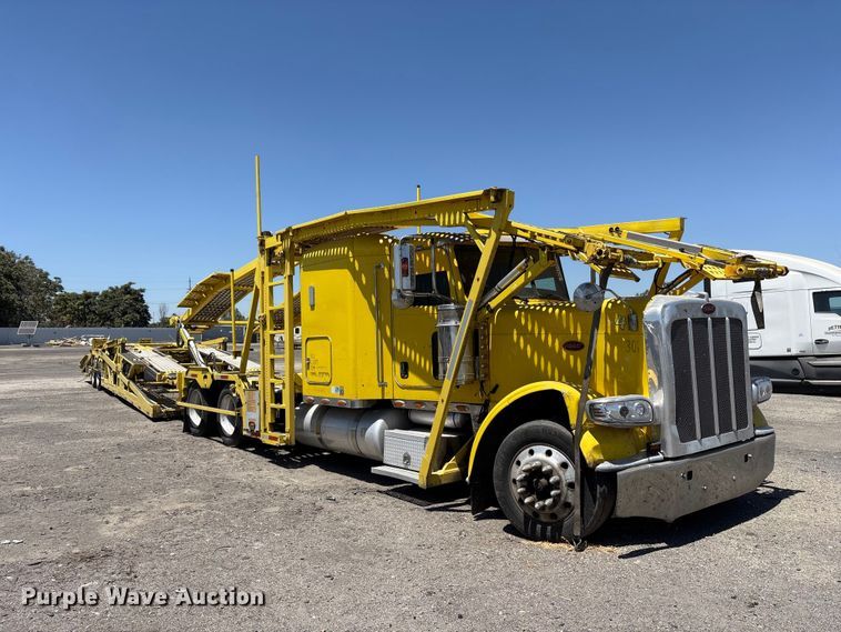 image for item YA1539 2015 Peterbilt 389 Auto carrier transport truck