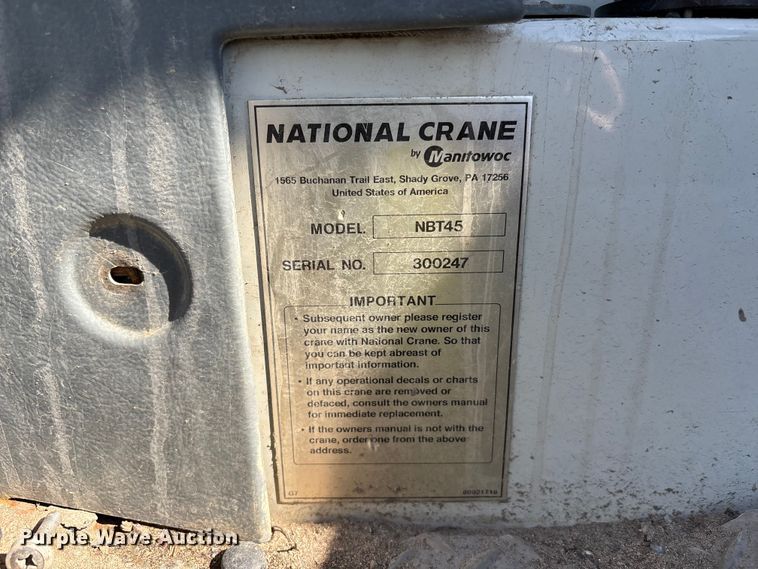 image for item YA2613 2015 Peterbilt 367 crane truck
