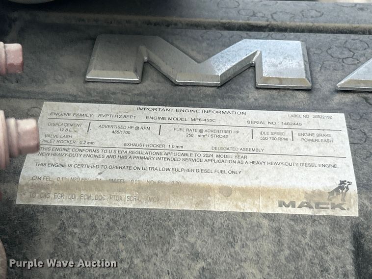 image for item YA3664 2025 Mack GR84F dump truck