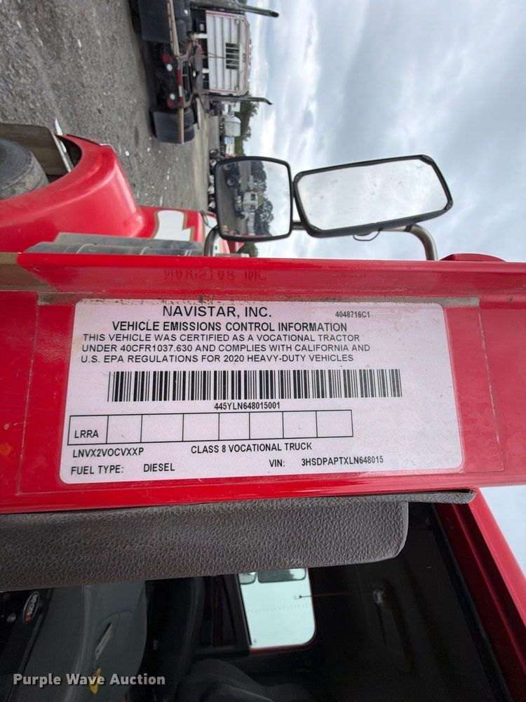 image for item YA4540 2020 International HX520 semi truck