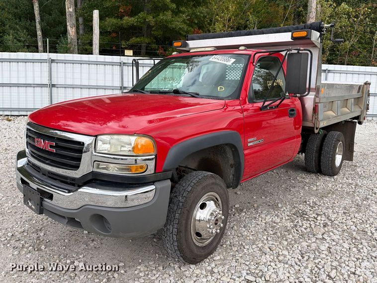 image for item YA4541 2007 GMC Sierra 3500 dump bed pickup truck
