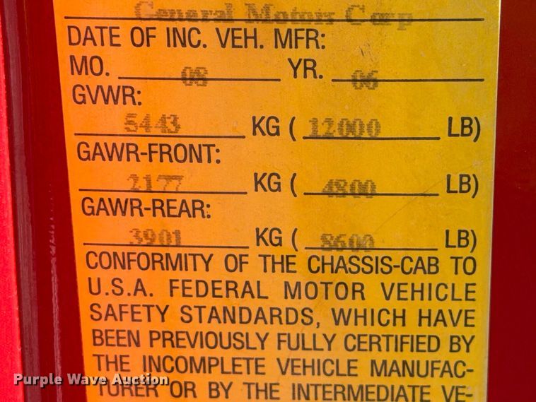 image for item YA4541 2007 GMC Sierra 3500 dump bed pickup truck