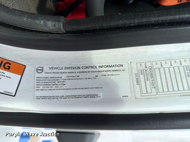 image for item YA4703 2024 Volvo VNR semi truck