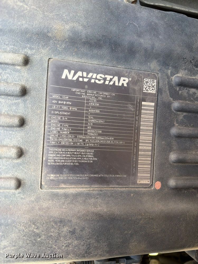 image for item YA4751 2017 International 8600SBA Truck tractor