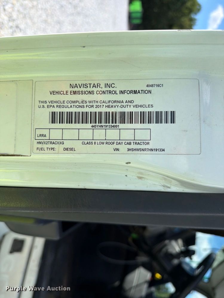 image for item YA4751 2017 International 8600SBA Truck tractor