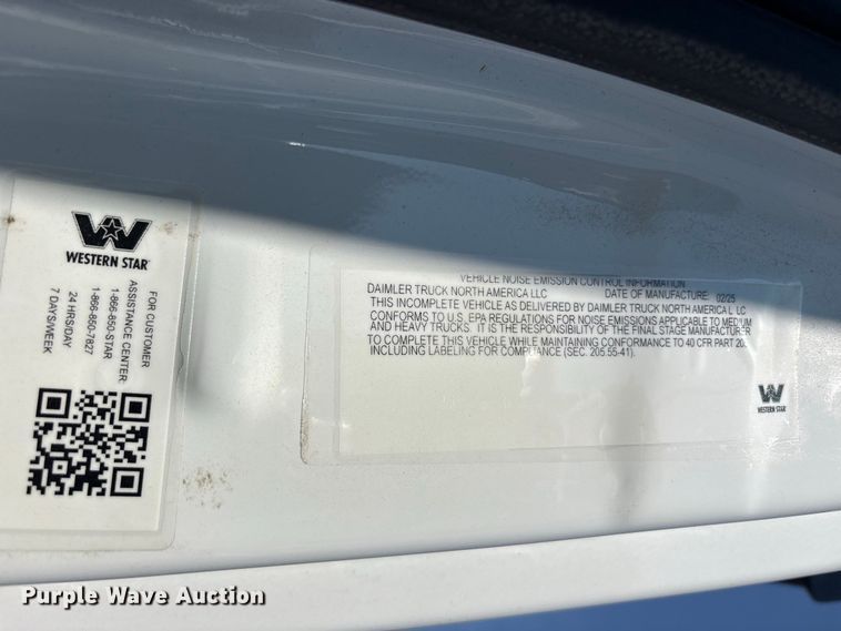 image for item YA4893 2026 Western Star 49X dump truck
