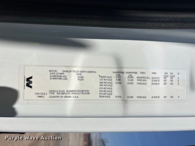 image for item YA4893 2026 Western Star 49X dump truck