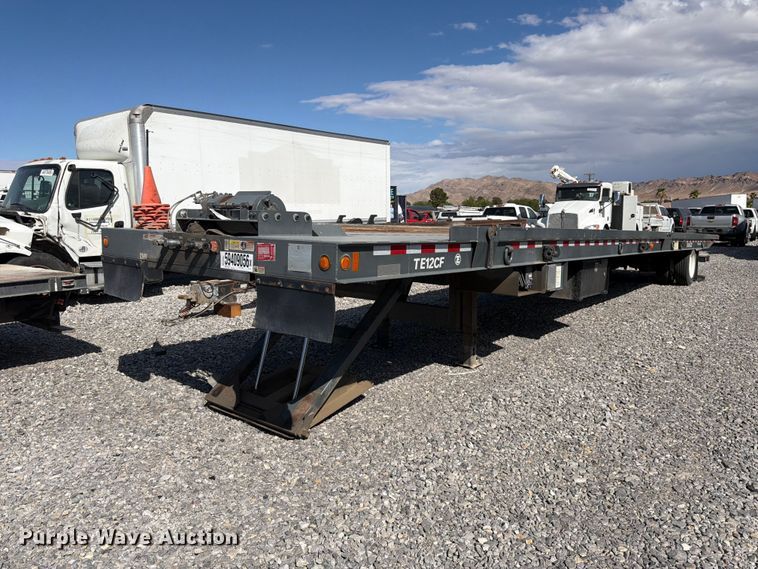 image for item YA5124 2020 Trail-eze TE12CF tilt deck equipment trailer