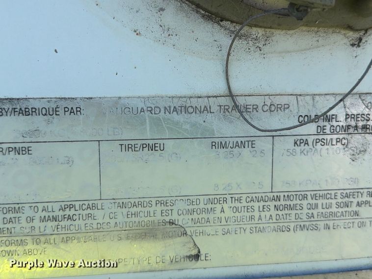 image for item YA5337 2008 Vanguard dry van trailer