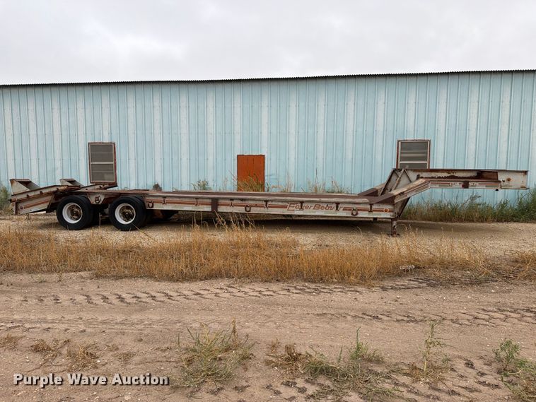 image for item DV8699 1984 Eager Beaver Trailers drop deck equipment trailer