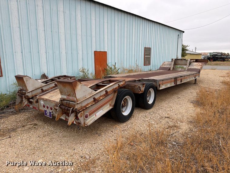 image for item DV8699 1984 Eager Beaver Trailers drop deck equipment trailer