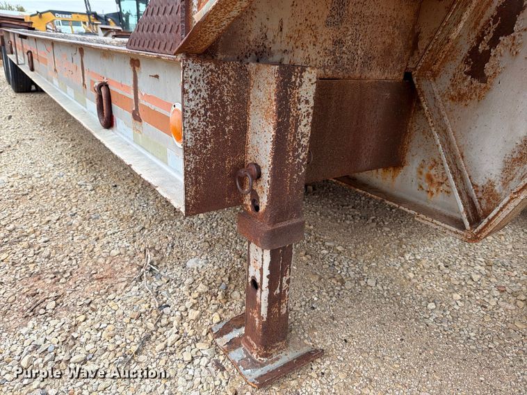 image for item DV8699 1984 Eager Beaver Trailers drop deck equipment trailer