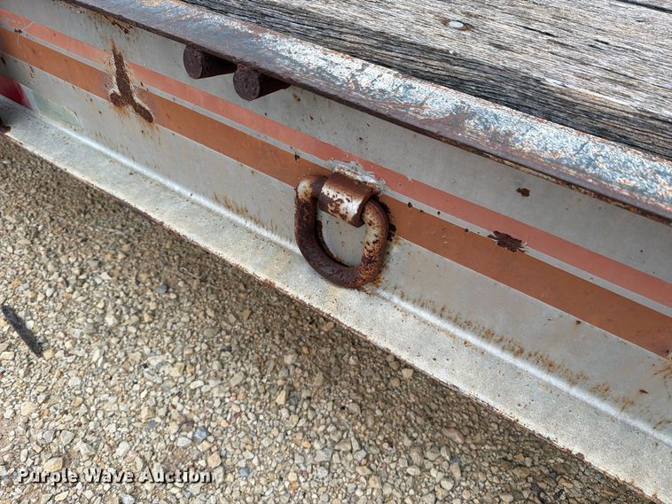 image for item DV8699 1984 Eager Beaver Trailers drop deck equipment trailer