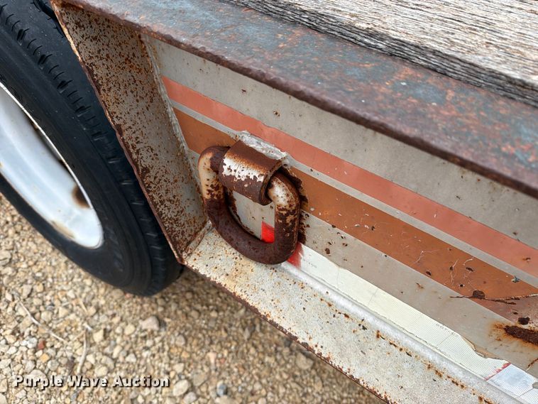 image for item DV8699 1984 Eager Beaver Trailers drop deck equipment trailer