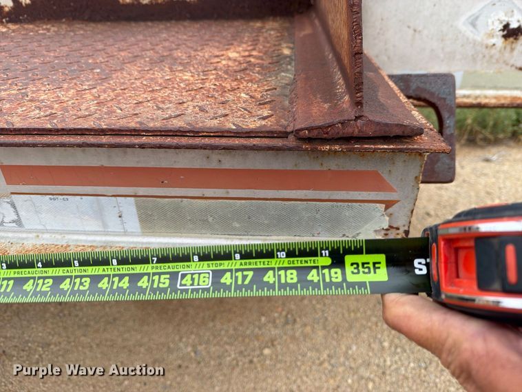 image for item DV8699 1984 Eager Beaver Trailers drop deck equipment trailer