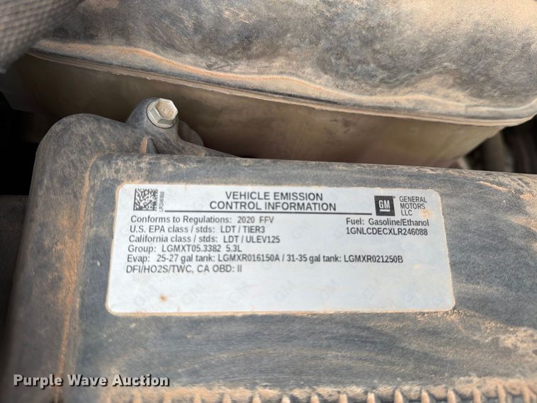 image for item DV8701 2020 Chevrolet Tahoe Police SUV
